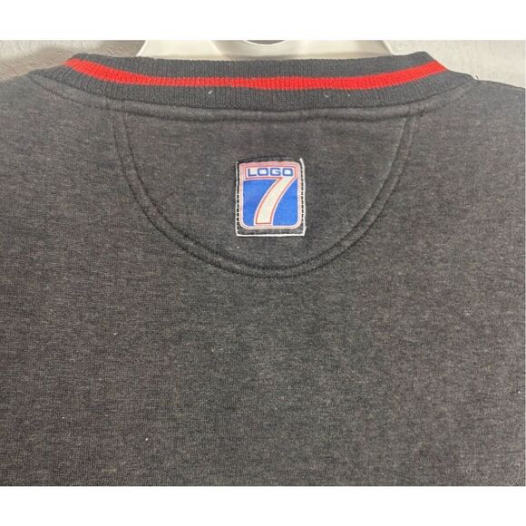 Logo 7 Nebraska Huskers Vintage 90s Sweatshirt Adult XL Black Red NCAA Football - Picture 6 of 8